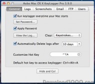 Aobo Mac OS X Keylogger Professional screenshot